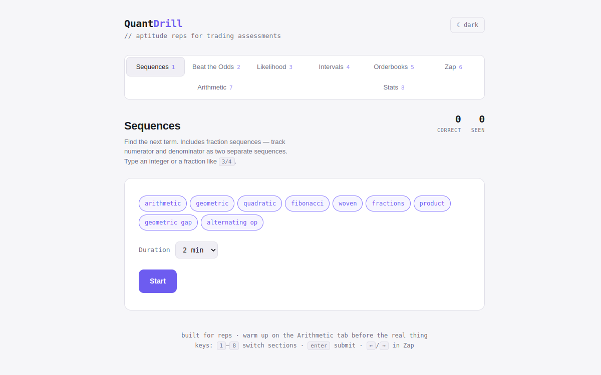 QuantDrill screenshot